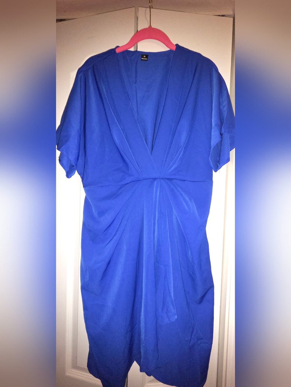 Women’s Royal Blue Mini Dress with Twist Front
